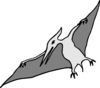 Simple Pterodactyl Art Clip Art